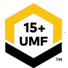 Certified UMF15+ Manuka honey label