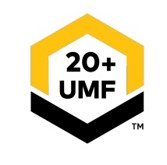 Certified UMF 20+ Manuka honey label